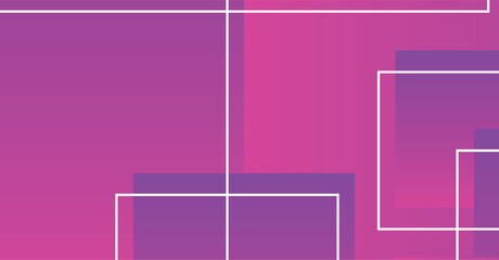 Vibrant Abstract Geometric Composition in Pink and Purple Gradients