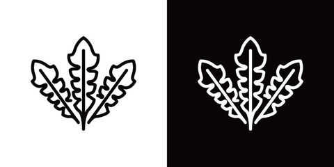 なずなのシンプルなラインアイコン