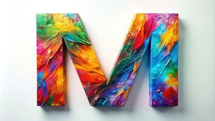 An exquisite and artistic interpretation of the letter M, designed with graceful curves and intricate flourishes, set against a pristine white backdrop for a striking signature.