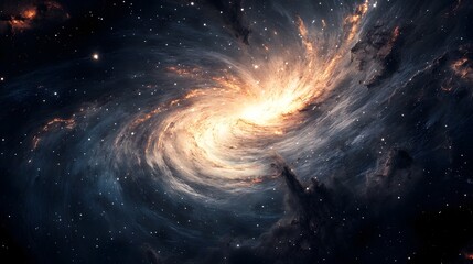 Dazzling Spiral Galaxy Explosion in the Depths of the Cosmic Universe