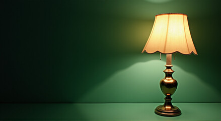 lamp on the table