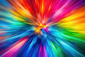 Obraz premium A vivid and dynamic rainbow blur background perfect for creative designs, enhancing colorful visuals in artistic projects and adding a captivating touch to your artwork.