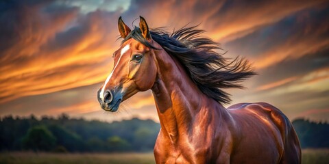 Obraz premium Beautiful Horses to Print Out for Art Projects, Educational Purposes, and Home Decor Inspiration