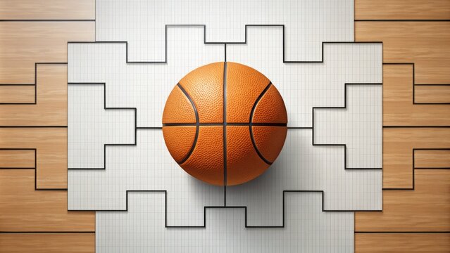 Blank basketball bracket template perfect for organizing tournaments, competitions, and events. Easily customize for schedules, teams, and matchups to streamline your planning process.