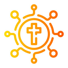 Obraz premium belief gradient icon