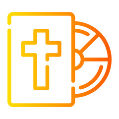 Obraz premium compact disc gradient icon