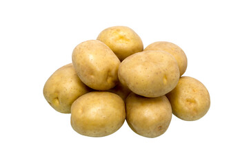 Raw whole potatoes.