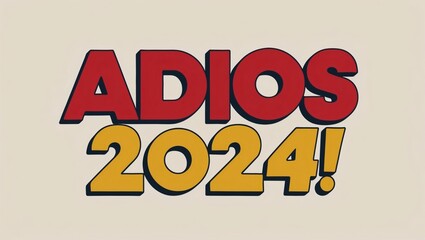 Bold Goodbye for 2024 Celebration Design