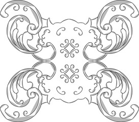 Drawing sketch vector illustrations silhouette designs ornaments carvings classic vintage abstract ethnic traditional modern