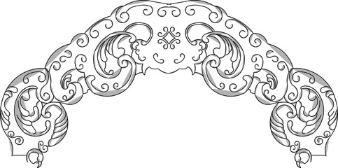 Drawing sketch vector illustrations silhouette designs ornaments carvings classic vintage abstract ethnic traditional modern