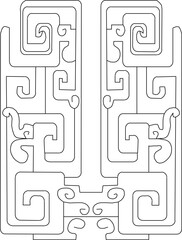 Drawing sketches vector illustrations silhouette designs ornaments carvings classic vintage abstract ethnic traditional modern