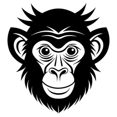  Monkey silhouette vector illustration