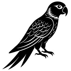 Parrot silhouette vector illustration 