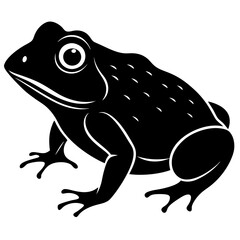Toad silhouette vector illustration