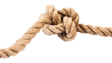 PNG Rope knot white background durability.