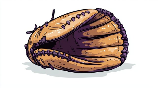 recommend clip art: a baseball fielding glove clipart, catcher s mitt, photorealistic, isolated on white background