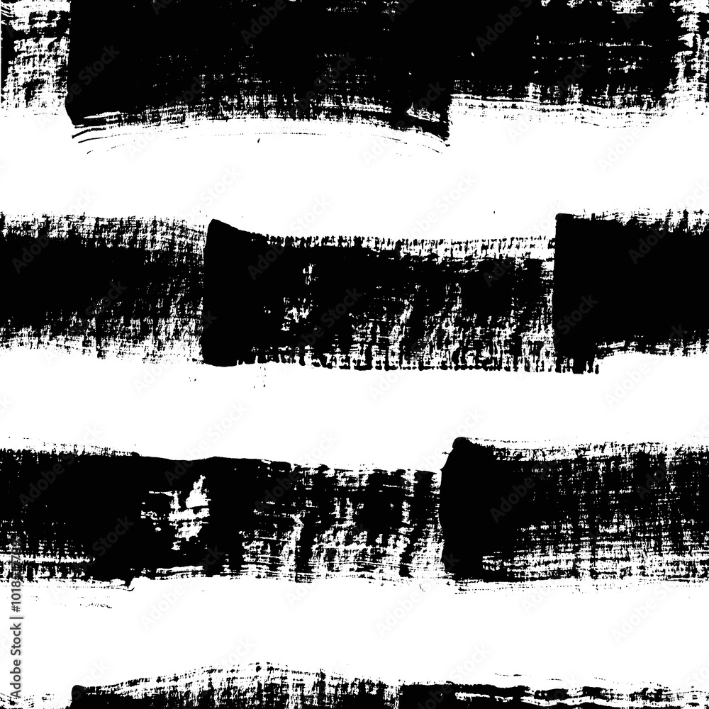 Aufkleber vector stripes pattern. seamless black and white brush stroke background. striped print with distres