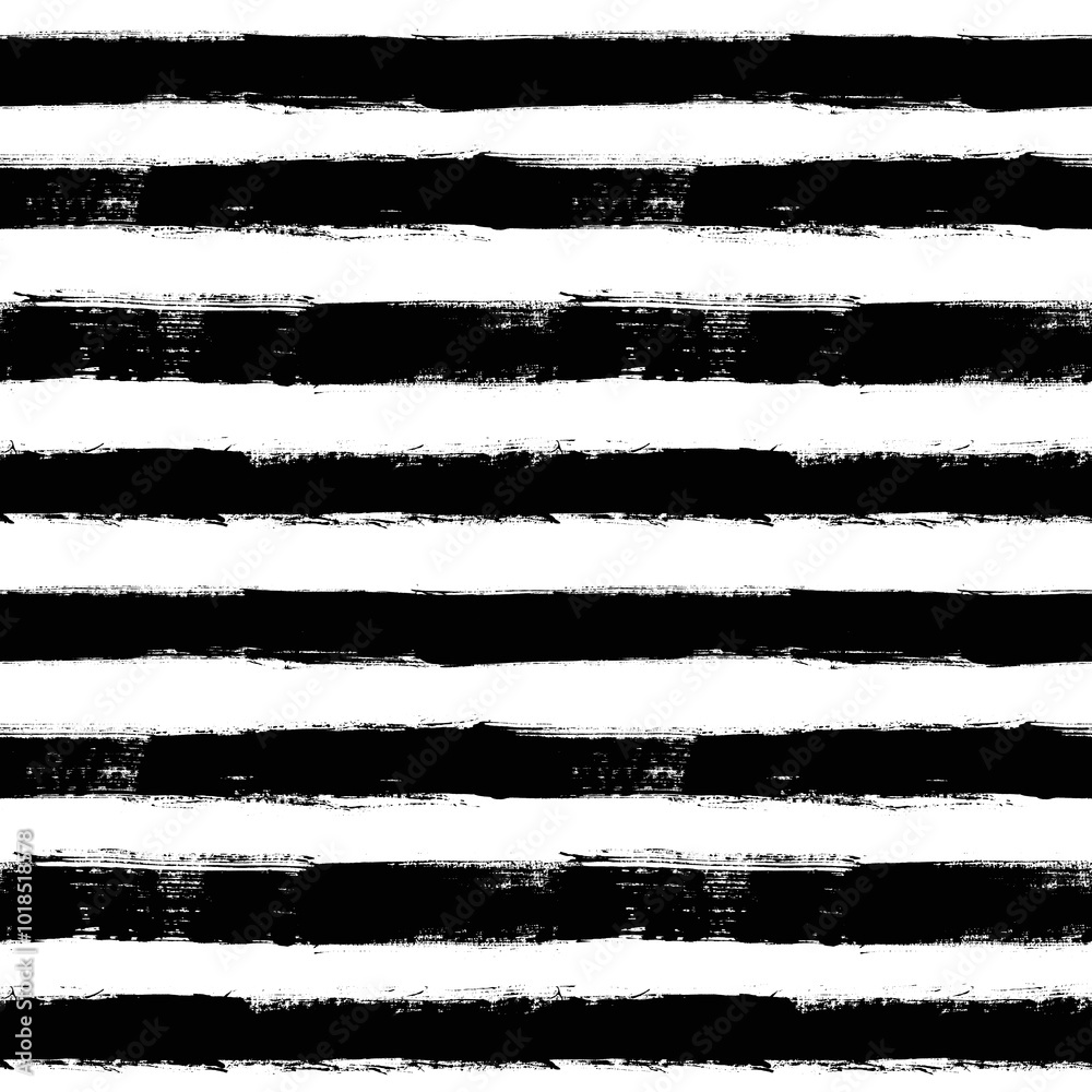 Aufkleber vector stripes pattern. seamless black and white brush stroke background. striped print with distres