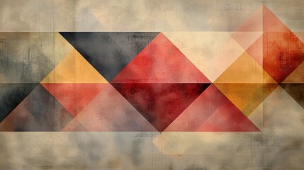 Fototapeta premium Abstract Geometric Pattern in Muted Earthy Tones