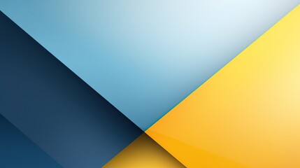 Abstract geometric background with blue, yellow and dark blue colors