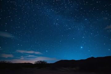 Fototapeta premium Desert Stargazing Guide Unveils Night Sky Wonders