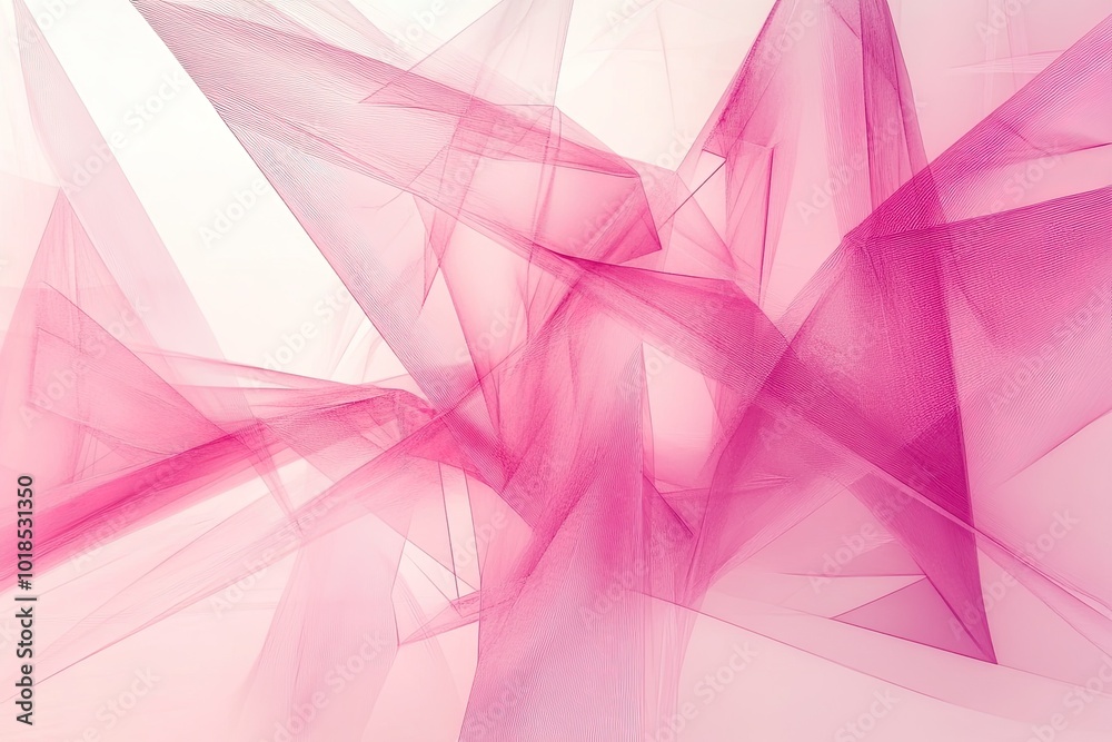Sticker a vibrant abstract background featuring layered pink textures, creating a sense of motion and depth 