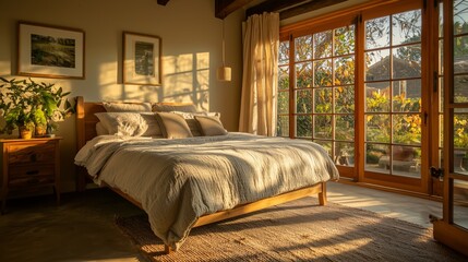Cozy Bedroom with Organic Cotton Bedding