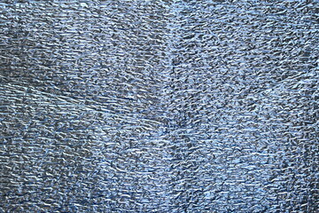 close-up of silver foil texture, macro silver foil as background