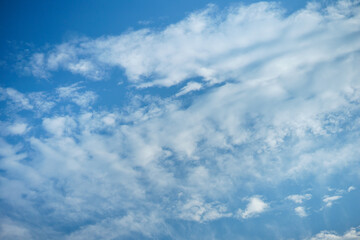 Beautiful blue sky and clouds natural background