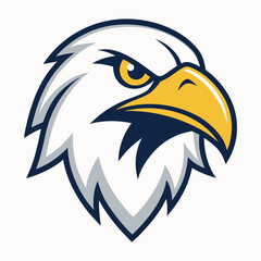 Eagle Head Mascot Vector Logo icon illustration