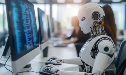 AI-driven robot manages computing roles in office