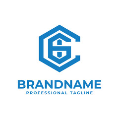 Letters CGI Hexagon Logo, for CGI, CIG, GCI, GIC, ICG, IGC initials