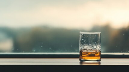 Rustic Setting with Alcohol Glass