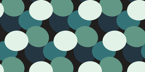 Green oval pattern with black background