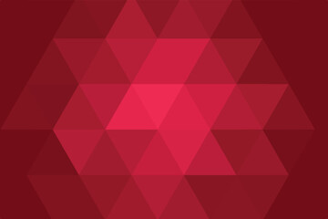 Light red abstract mosaic background. Triangular geometric sample with gradient. The best triangular design for your business.