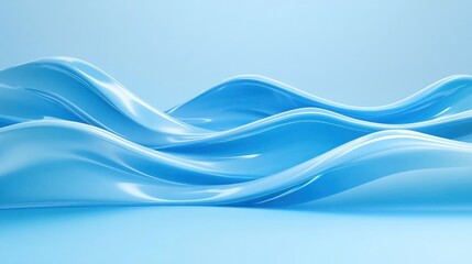 Obraz premium Abstract Blue Waves