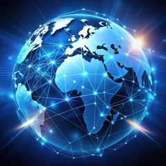 Fototapeta premium Futuristic global communications and network