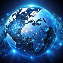 Fototapeta premium Futuristic global communications and network