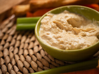 Hummus and dips in a bowl medium 