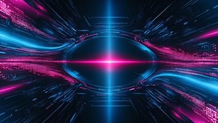 Abstract digital technology background, artificial intelligence. Abstract Network Background with Copy Space