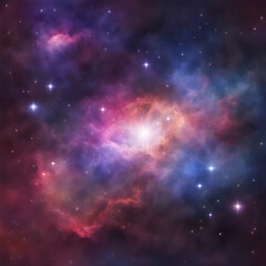 Fototapeta premium galaxy nebula outer space illustration background