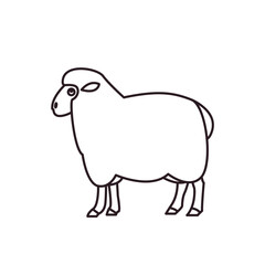 sheep symbol sign icon vector illustration animal cute ram ewe