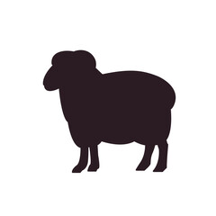 sheep symbol sign icon vector illustration animal cute ram ewe