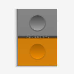 abstract gradient poster background vector. Minimalist style cover template with dynamic perspective 3d geometric shapes collection. Ideal design for social media, covers, banners, flyers.