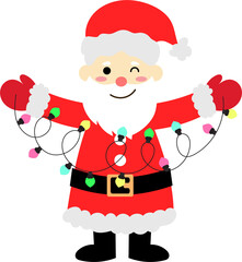 Classic Santa Cartoon Timeless Character Design For Universal Digital Art Assets