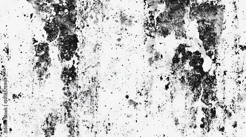 Poster A striking abstract design features a textured black and white pattern that mimics weathered surfaces, perfect for modern aesthetics or artistic backgrounds