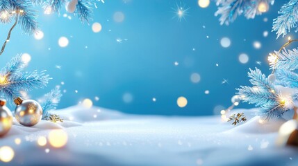 Christmas frame with transparent edges, featuring snowflakes and icicles, ideal for overlaying on holiday photos.