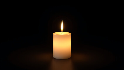 candlelight glowing black background creating peaceful mood