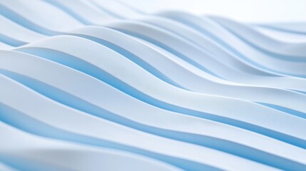 Fototapeta premium Abstract Blue Wavy Lines
