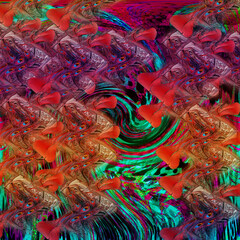 colorful background designs with leopard and mixed patterns